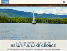 Tablet Screenshot of canoeislandlodge.com